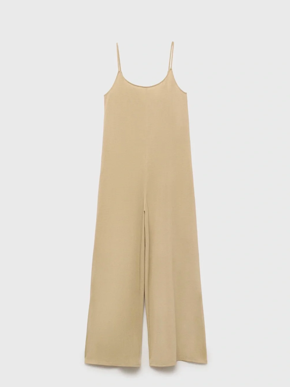 Mango Brown shift long jumpsuit NWT